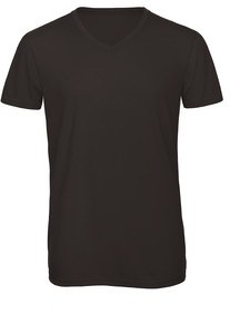 B&C CGTM057 - T-shirt Triblend col V Homme Noir