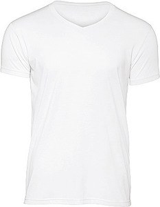 B&C CGTM057 - T-shirt Triblend col V Homme White
