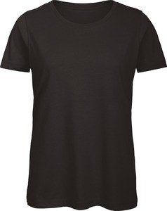 B&C CGTW043 - T-shirt Organic Inspire col rond Femme Noir