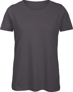 B&C CGTW043 - T-shirt Organic Inspire col rond Femme Dark Grey