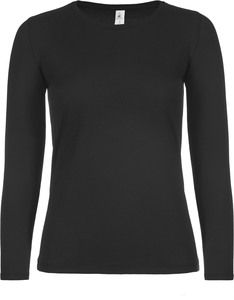 B&C CGTW06T - T-shirt manches longues femme #E150 Noir