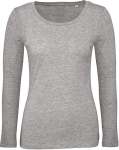 B&C CGTW071 - T-shirt bio Inspire femme manches longues Sport Grey