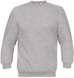 B&C CGWK680 - Sweat-shirt enfant col rond Heather Grey