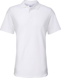 Gildan GI64800 - Polo Homme Softstyle Double Piqué White