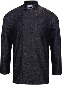 Premier PR660 - Veste Denim chef cuisinier Black Denim