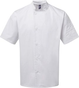 Premier PR900 - Veste chef cuisinier manches courtes "Essential" White