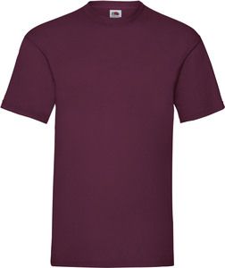 Fruit of the Loom SC221 - T-Shirt Homme Manches Courtes 100% Coton Burgundy