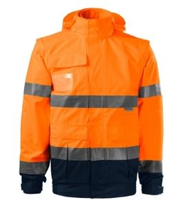 RIMECK 5V2 - Blouson haute visibilité HV Guard 4-en-1  mixte orange fluorescent