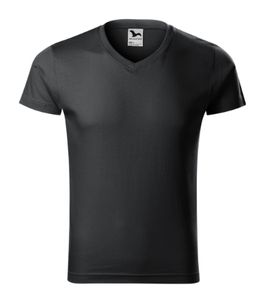 Malfini 146 - t-shirt Lim Fit V-neck homme ebony gray