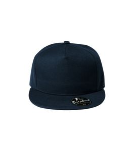 Malfini 301 - casquette Rap en coton 5 panneaux Bleu Marine