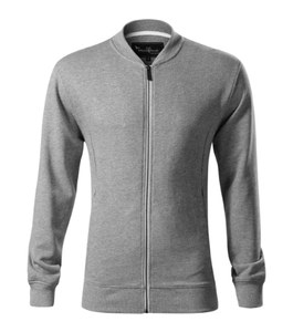 Malfini Premium 453 - sweatshirt Bomber pour homme Gris chiné foncé