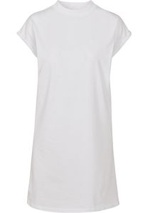 Build Your Brand BY101 - Ladies Turtle Extended Shoulder Dress Blanc