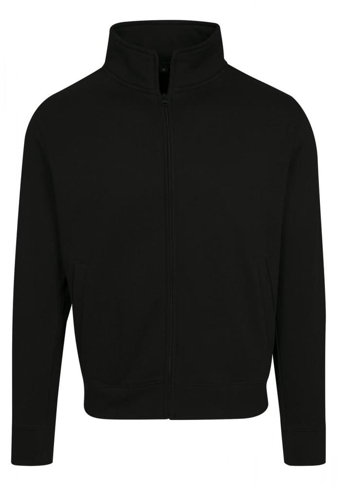 Build Your Brand BY106 - High Neck Sweat Zip Cardigan