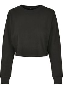Build Your Brand BY131 - Ladies Terry Cropped Crew Noir