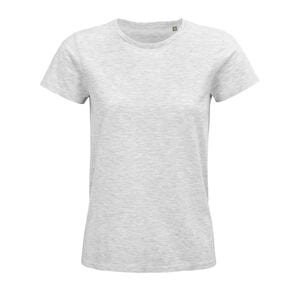 SOL'S 03579 - Pioneer Women Tee Shirt Femme Jersey Col Rond Ajusté Ash