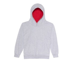 AWDIS JH03J - Sweat enfant capuche contrastée