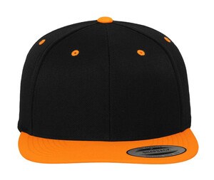 FLEXFIT 6089MT - Casquette Snapback bicolore Black/ Neon Orange