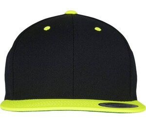 FLEXFIT 6089MT - Casquette Snapback bicolore Black/Neon Yellow