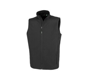 RESULT RS902M - Bodywarmer Softshell homme en polyester recyclé Noir