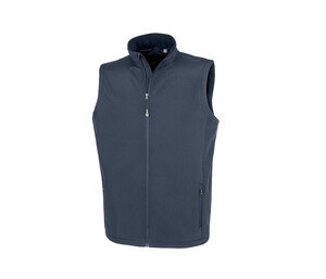 RESULT RS902M - Bodywarmer Softshell homme en polyester recyclé Navy