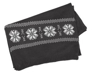 K-up KP541 - ÉCHARPE FAIR ISLE Steel Grey