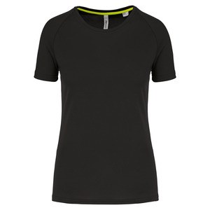 Proact PA4013 - T-shirt de sport à col rond recyclé pour femme Black