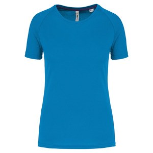 Proact PA4013 - T-shirt de sport à col rond recyclé pour femme Aqua Blue