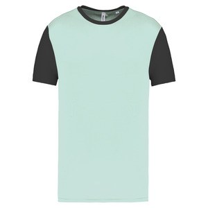 Proact PA4023 - T-shirt manches courtes bicolore adulte Ice Mint / Dark Grey