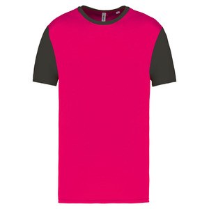 Proact PA4023 - T-shirt manches courtes bicolore adulte Sporty Pink / Dark Grey