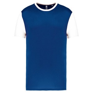 Proact PA4024 - T-shirt manches courtes bicolore enfant Dark Royal Blue / White
