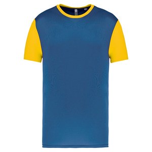 Proact PA4024 - T-shirt manches courtes bicolore enfant Sporty Royal Blue / Sporty Yellow