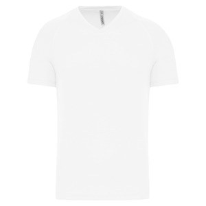 PROACT PA476 - T-shirt de sport manches courtes col v homme White