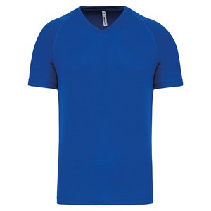 PROACT PA476 - T-shirt de sport manches courtes col v homme Sporty Royal Blue