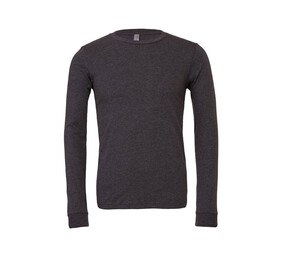 Bella+Canvas BE3501 - T-shirt manches longues unisexe Dark Grey Heather