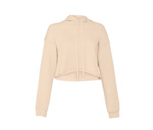 Bella+Canvas BE7502 - Sweat capuche femme court Heather Dust