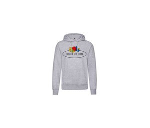 FRUIT OF THE LOOM VINTAGE SCV270 - Sweat capuche unisexe logo Fruit of the Loom Heather Grey