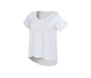 SF Women SK233 - Tee-shirt dos très long White