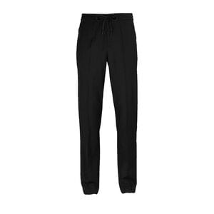 NEOBLU 03778 - Germain Men Pantalon De Costume Taille élastiquée Homme Noir profond