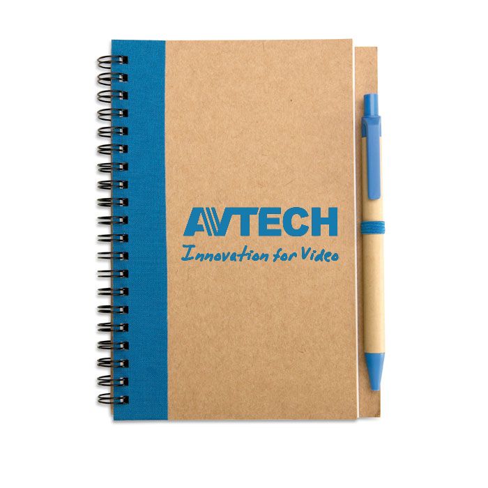 GiftRetail IT3775 - SONORA PLUS Bloc-notes recyclé et stylo