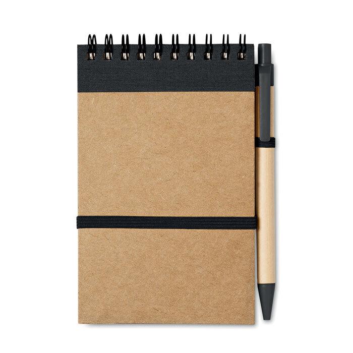 GiftRetail IT3789 - SONORA Bloc-notes recyclé et stylo