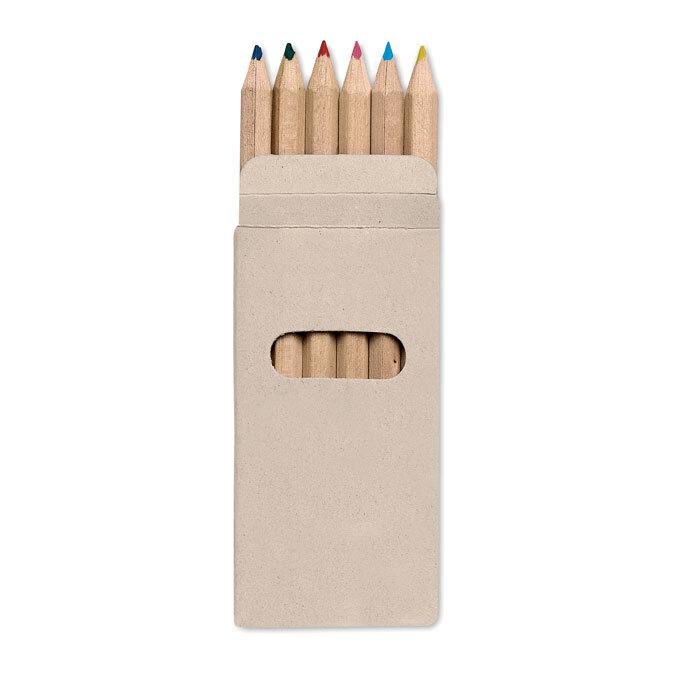GiftRetail KC2478 - ABIGAIL 6 Crayons de couleur