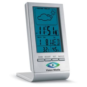 GiftRetail KC6460 - SKY Statio météo avec LCD bleu Argent