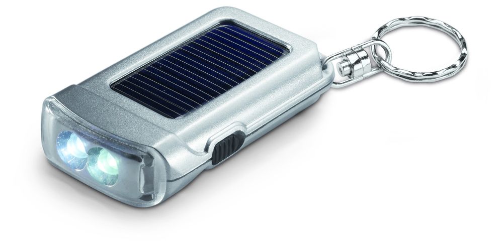 GiftRetail KC7014 - RINGAL Porte-clés torche solaire