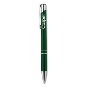 GiftRetail KC8893 - BERN Stylo-poussoir à l'encre noire Green