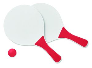 GiftRetail MO1911 - MINI MATCH Set tennis de plage Rouge