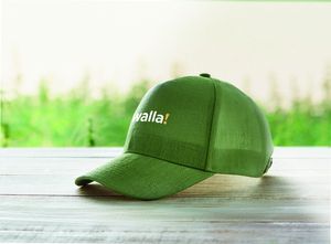 GiftRetail MO6176 - NAIMA CAP Casquette baseball en chanvre Green