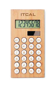 GiftRetail MO6215 - CALCUBAM Calculatrice 8 chiffres Wood