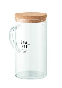 GiftRetail MO6293 - OSNA BOLD Carafe verre borosilicate 1L Transparent