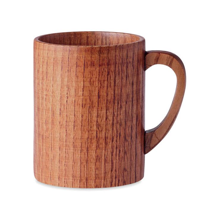 GiftRetail MO6363 - TRAVIS Mug en bois de chêne 280 ml