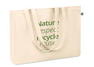 GiftRetail MO6379 - RESPECT Sac  toile recyclée 280 gr/m ² Beige